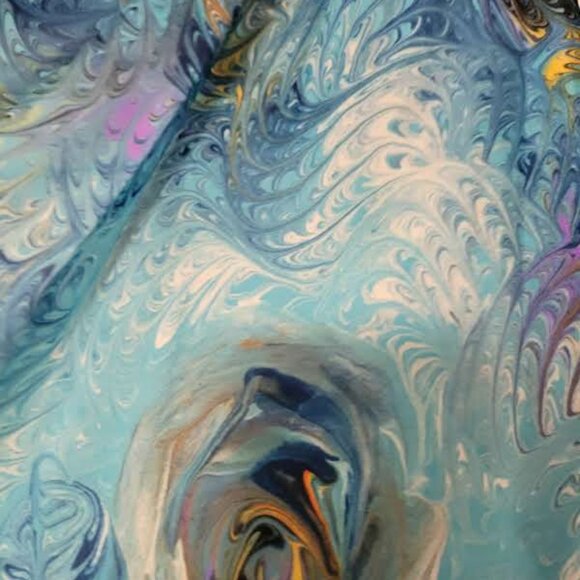 Vintage 100% Kyoto Silk Scarf 1970's Hand rolled edges - Picture 3 of 3